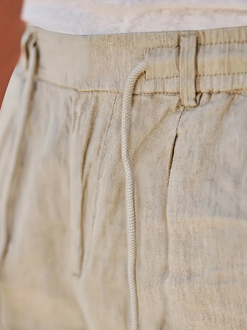 Martial | Pantalon large en lin à cordon