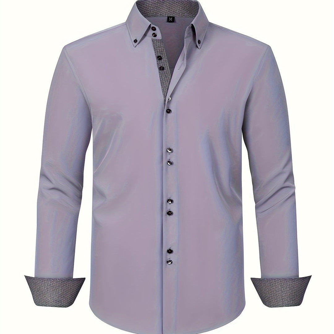 Adrien | Chemise légère à détails contrastés