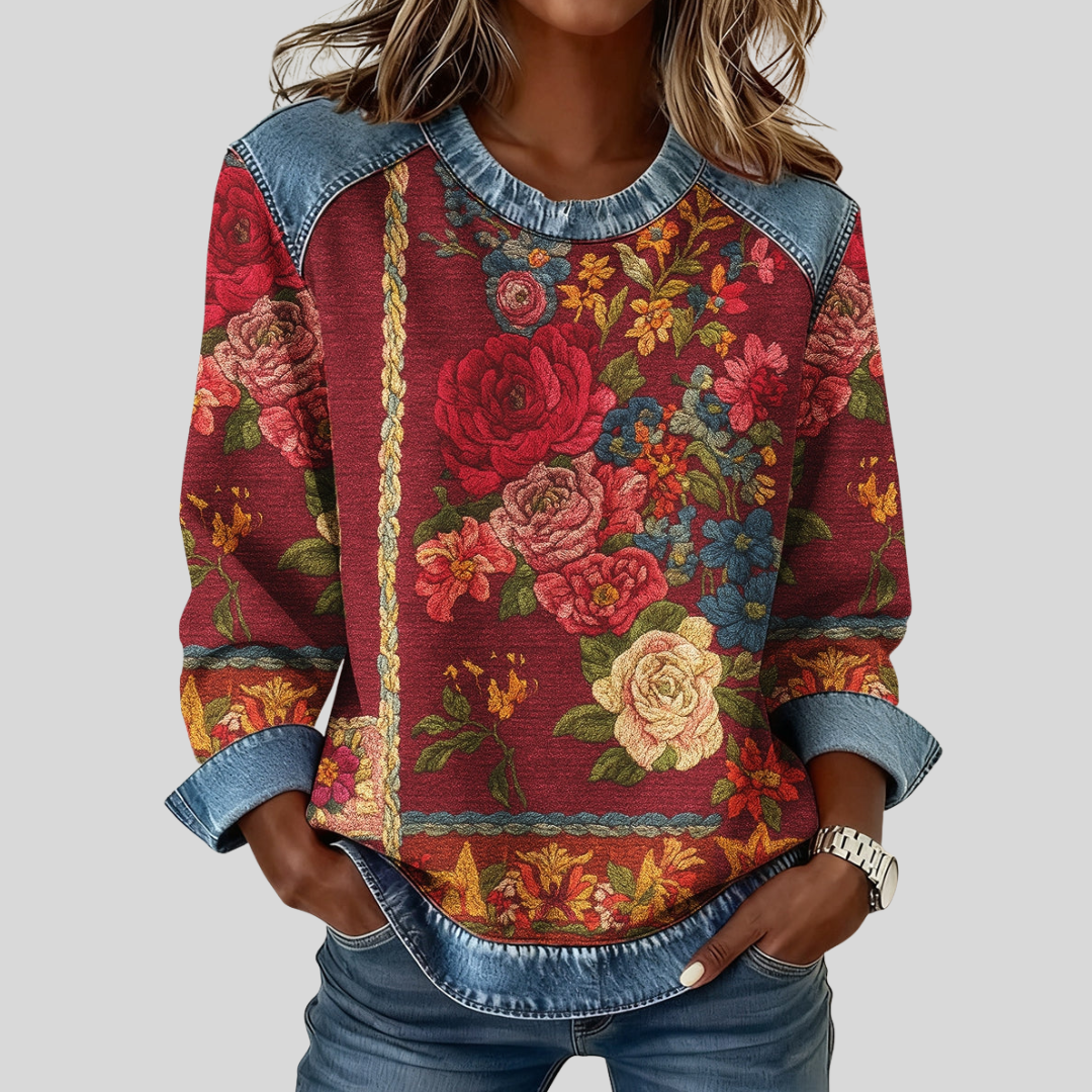 Junelle – sweat-shirt à imprimé floral pour femme