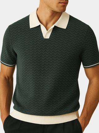 Dominique – polo en maille bouclette pour homme