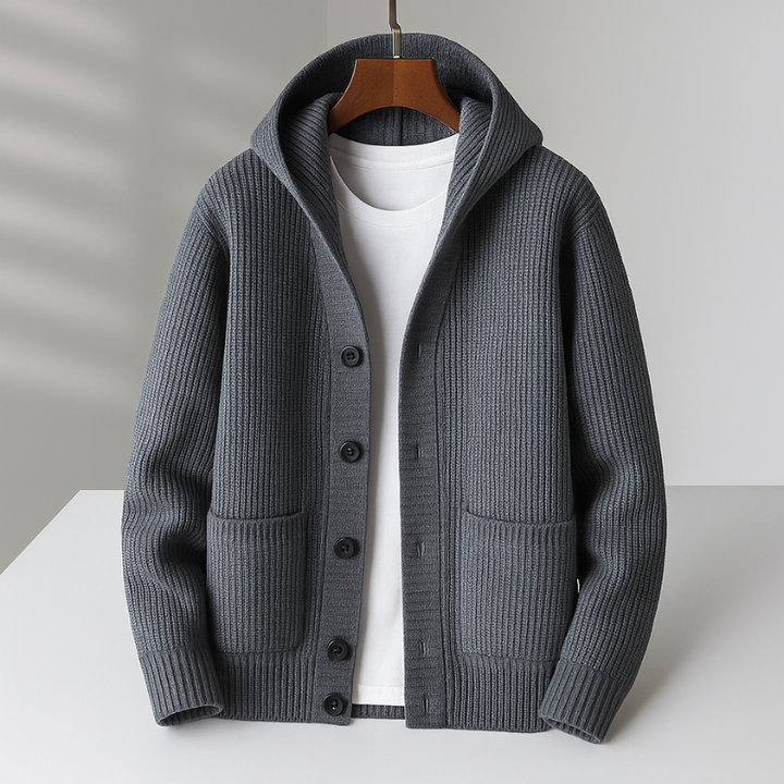 Pierre | Cardigan à capuche