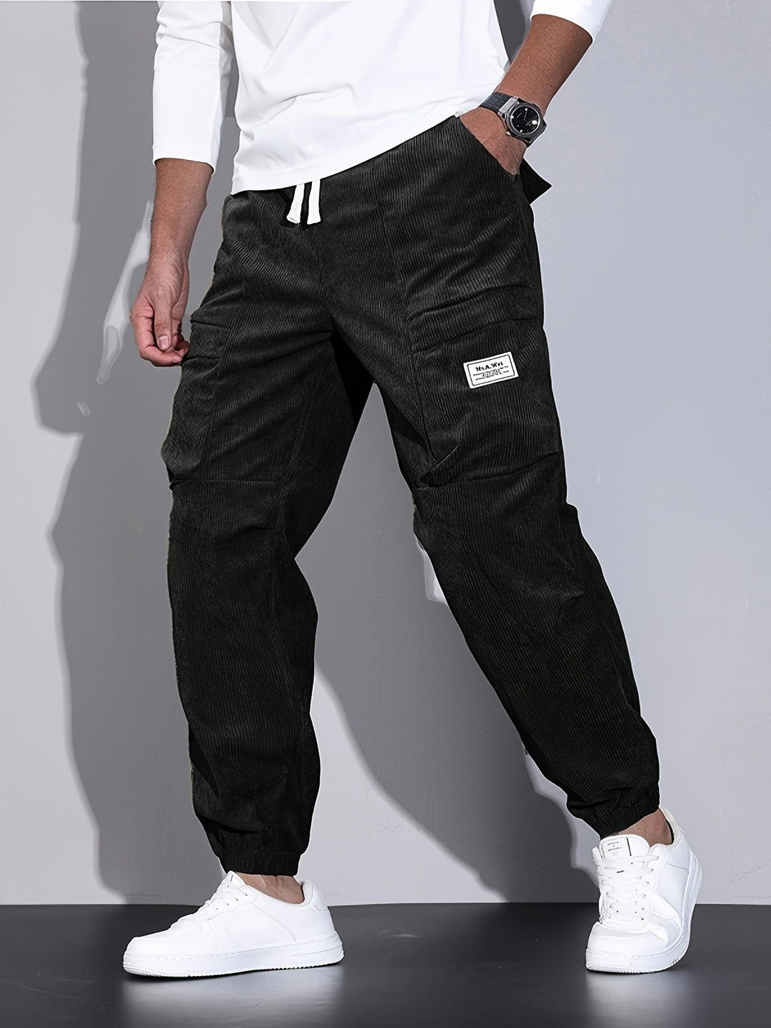 Roch | Pantalon cargo en velours côtelé