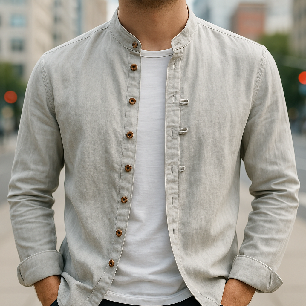 Victorien | Chemise en lin et coton