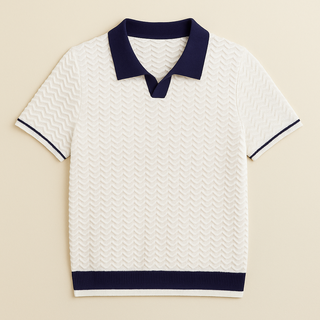 Dominique | Polo en maille bouclette