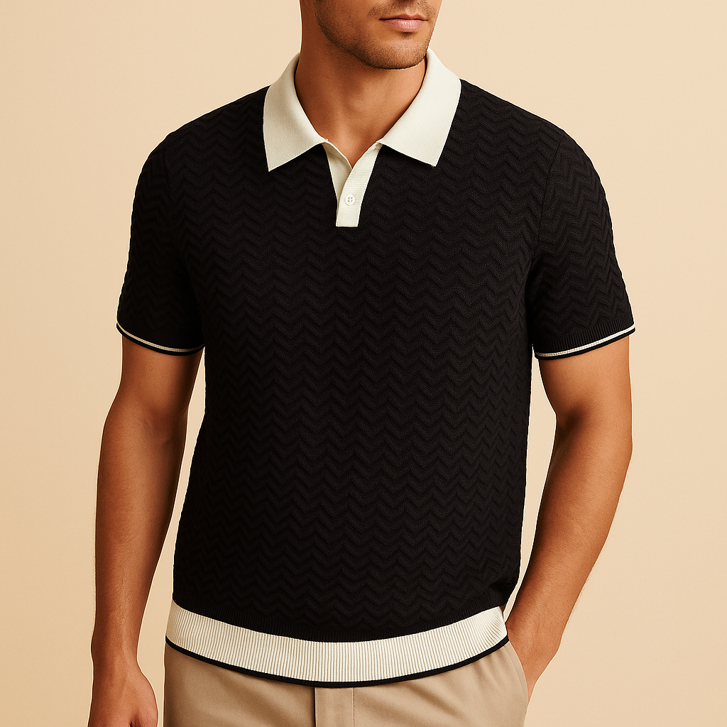 Dominique | Polo en maille bouclette