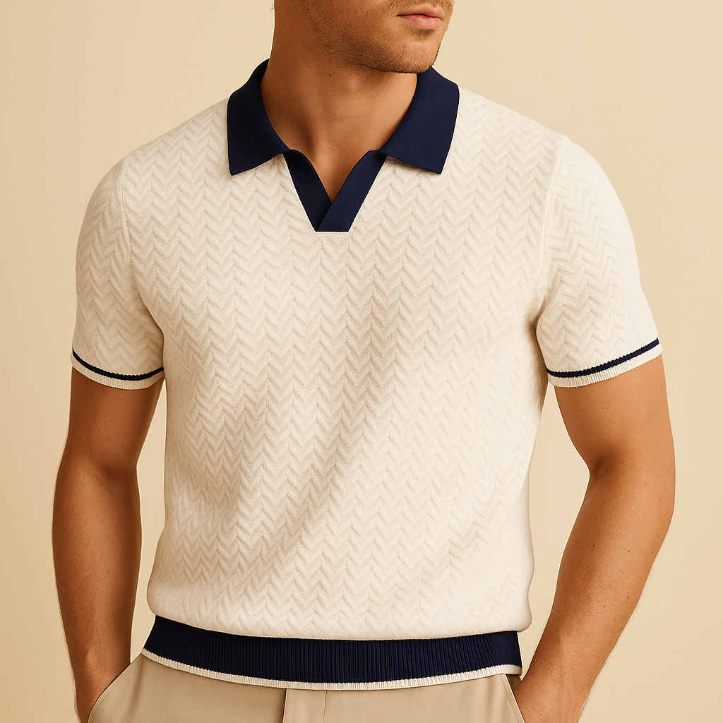 Dominique | Polo en maille bouclette