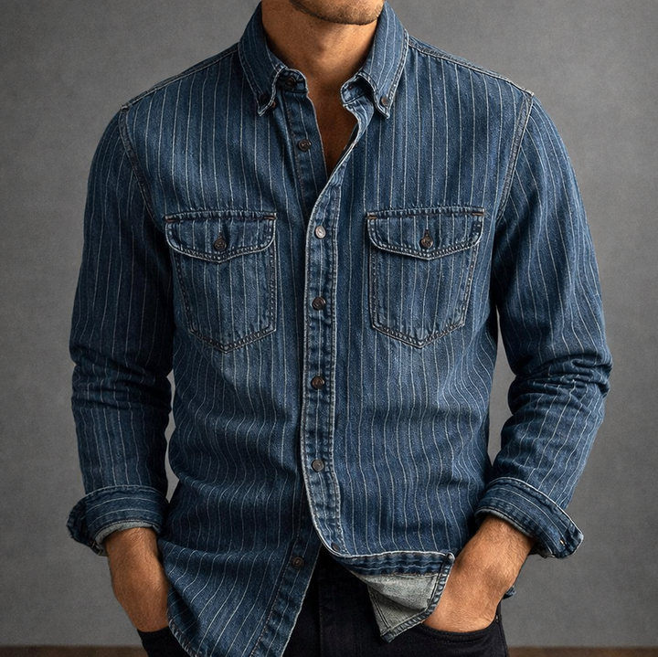 Edgar | Chemise rayée à manches longues