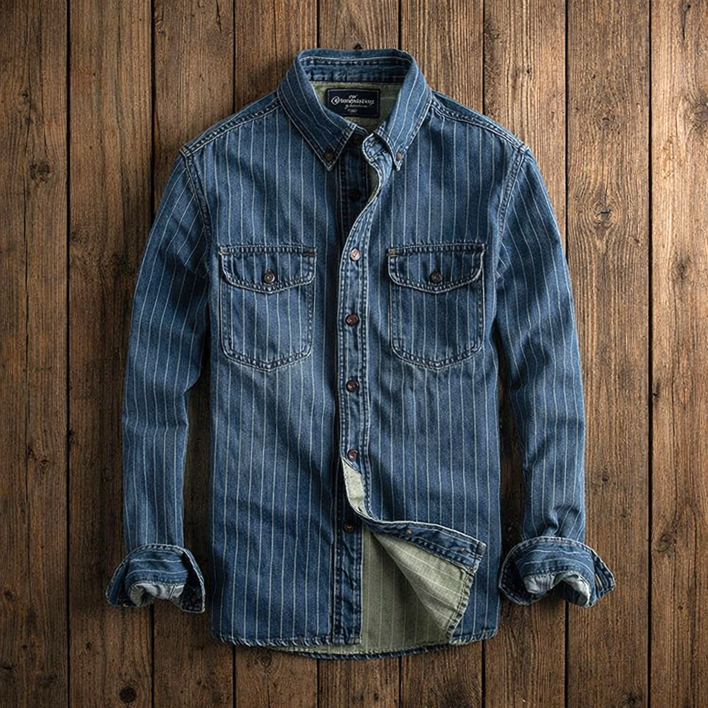 Edgar | Chemise rayée à manches longues