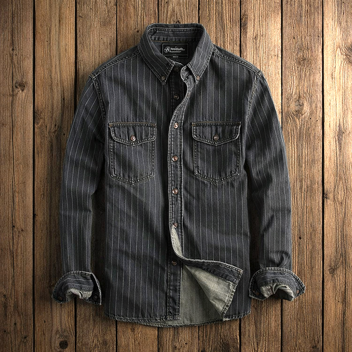 Edgar | Chemise rayée à manches longues