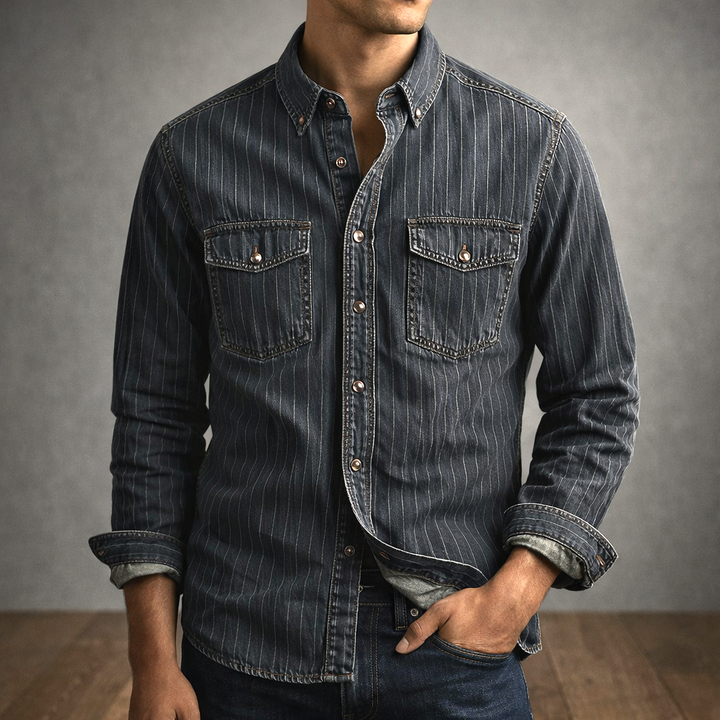 Edgar | Chemise rayée à manches longues