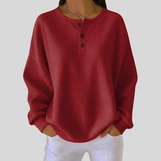Nessa | Sweat-shirt Henley décontracté