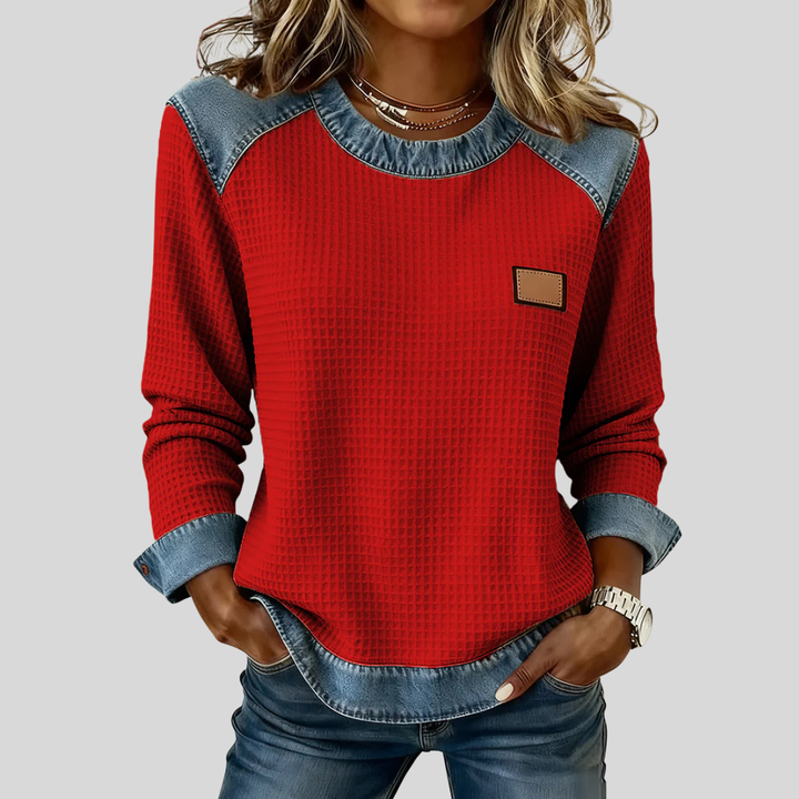 Delancine | Sweat-shirt patchwork