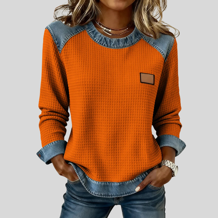 Delancine | Sweat-shirt patchwork