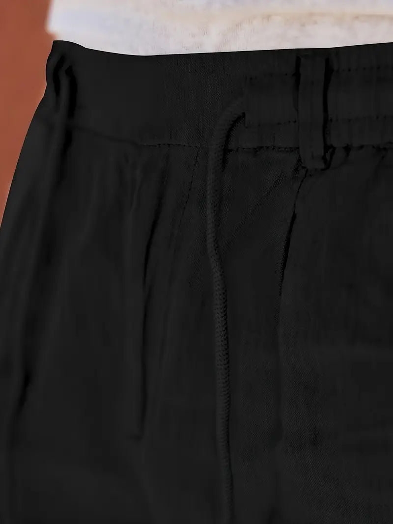 Martial | Pantalon large en lin à cordon