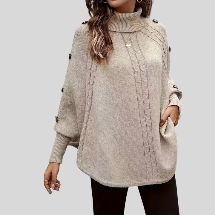 Norelle – pull col montant en tricot pour femme