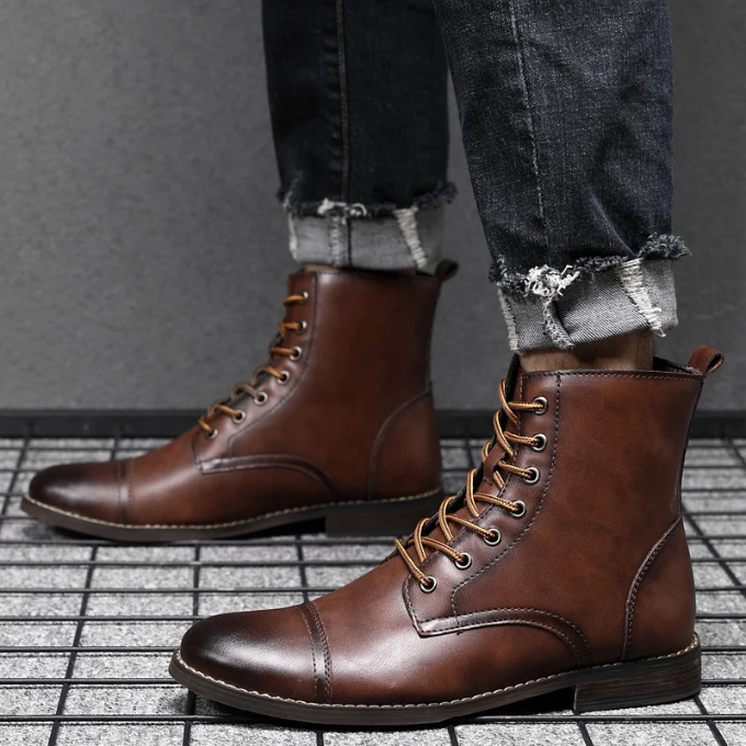 Tancrède | Bottines de ville patinées