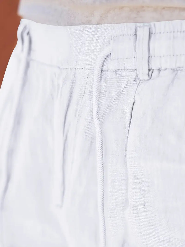 Martial | Pantalon large en lin à cordon