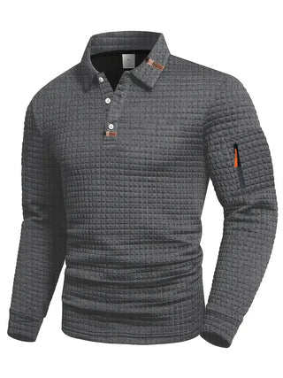 Quentin | Polo texturé à manches longues