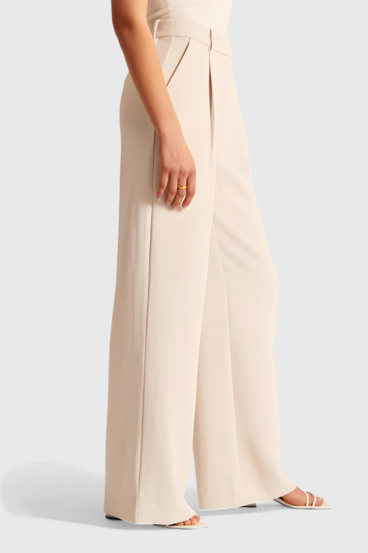 Marine | Pantalon jambes larges
