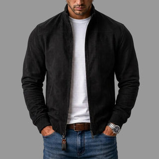 Varel – veste bomber en daim pour homme