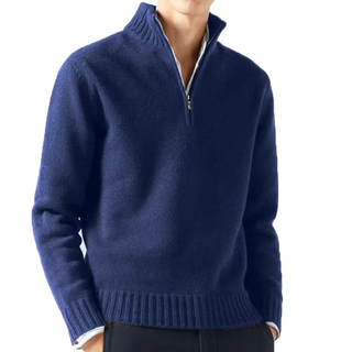 Ludovic | Pull col roulé zippé en laine