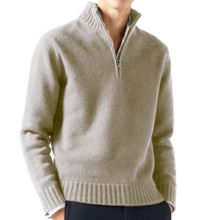 Ludovic | Pull col roulé zippé en laine