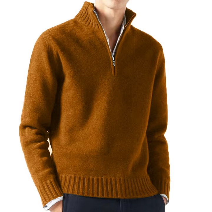 Ludovic | Pull col roulé zippé en laine