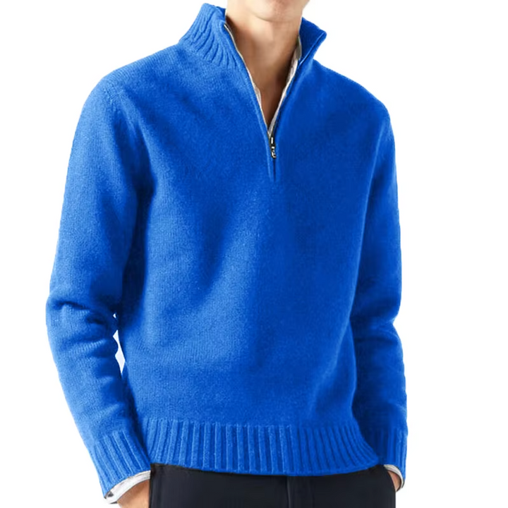 Ludovic | Pull col roulé zippé en laine