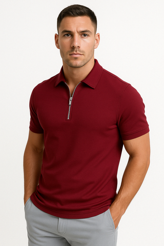 Cyril | Polo moderne col zippé