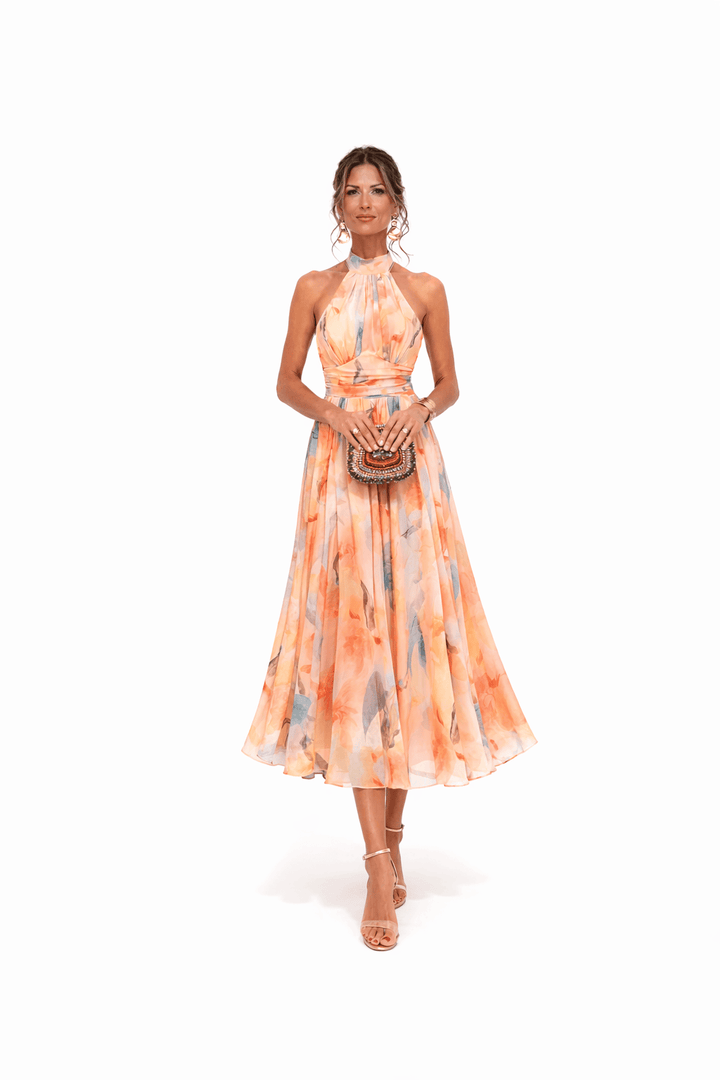 Esther | Robe à col américain