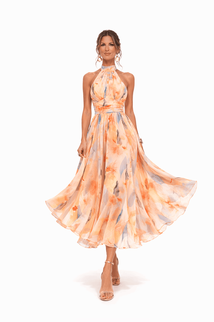 Esther | Robe à col américain