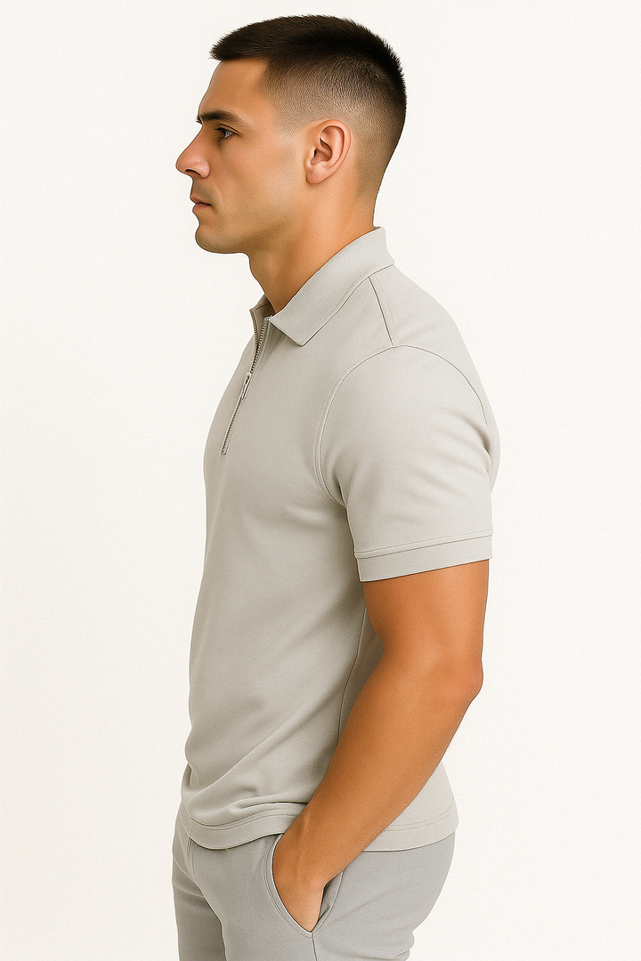 Cyril | Polo moderne col zippé