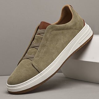 Sylvain | Chaussures sans lacets en daim