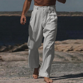 Alphonse | Pantalon large en lin