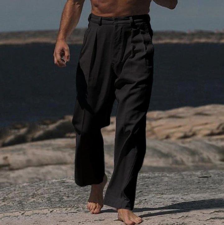 Alphonse | Pantalon large en lin