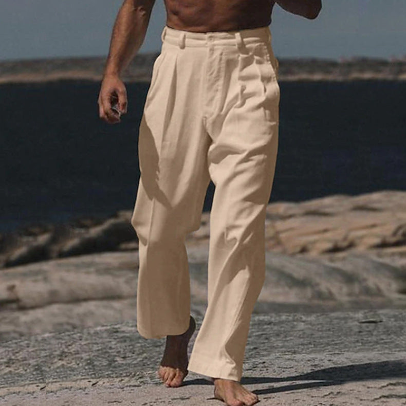 Alphonse | Pantalon large en lin