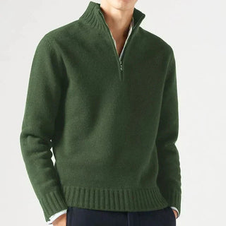 Ludovic | Pull col roulé zippé en laine