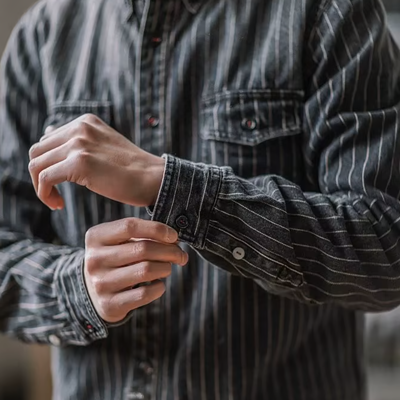 Edgar | Chemise rayée à manches longues