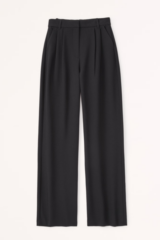 Marine | Pantalon jambes larges