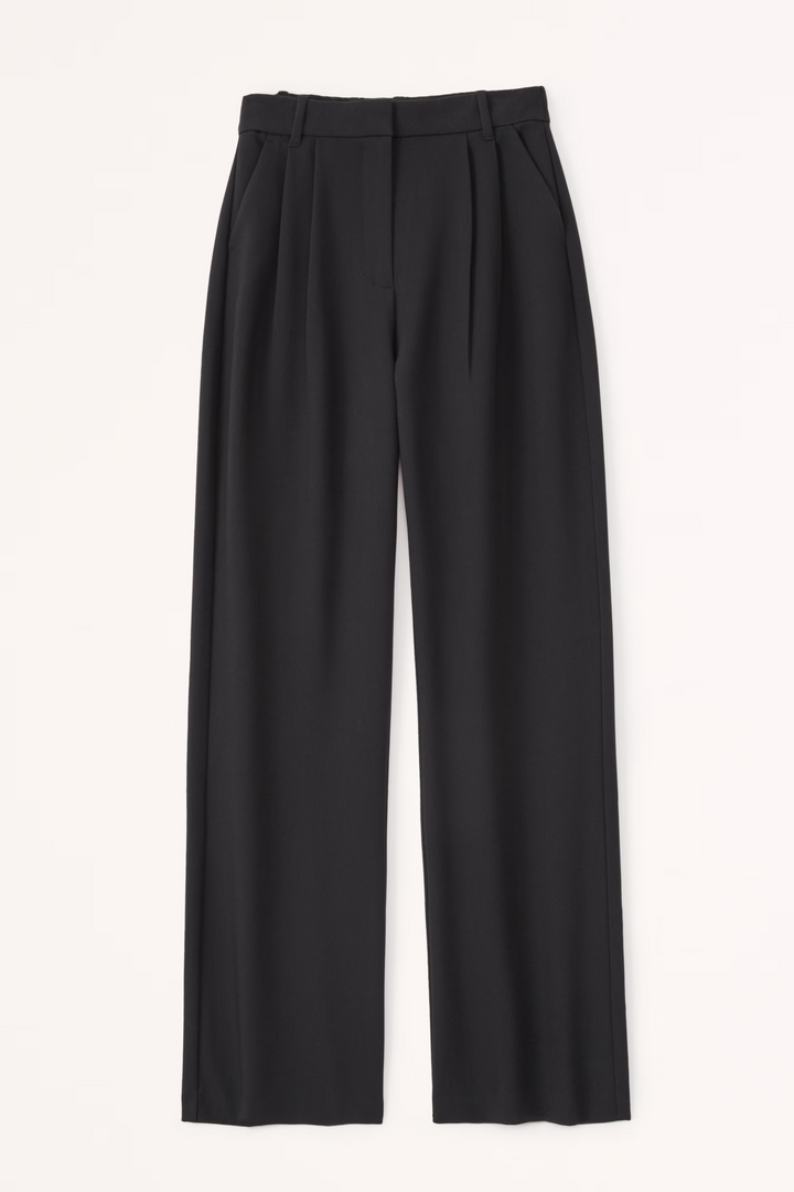 Marine | Pantalon jambes larges