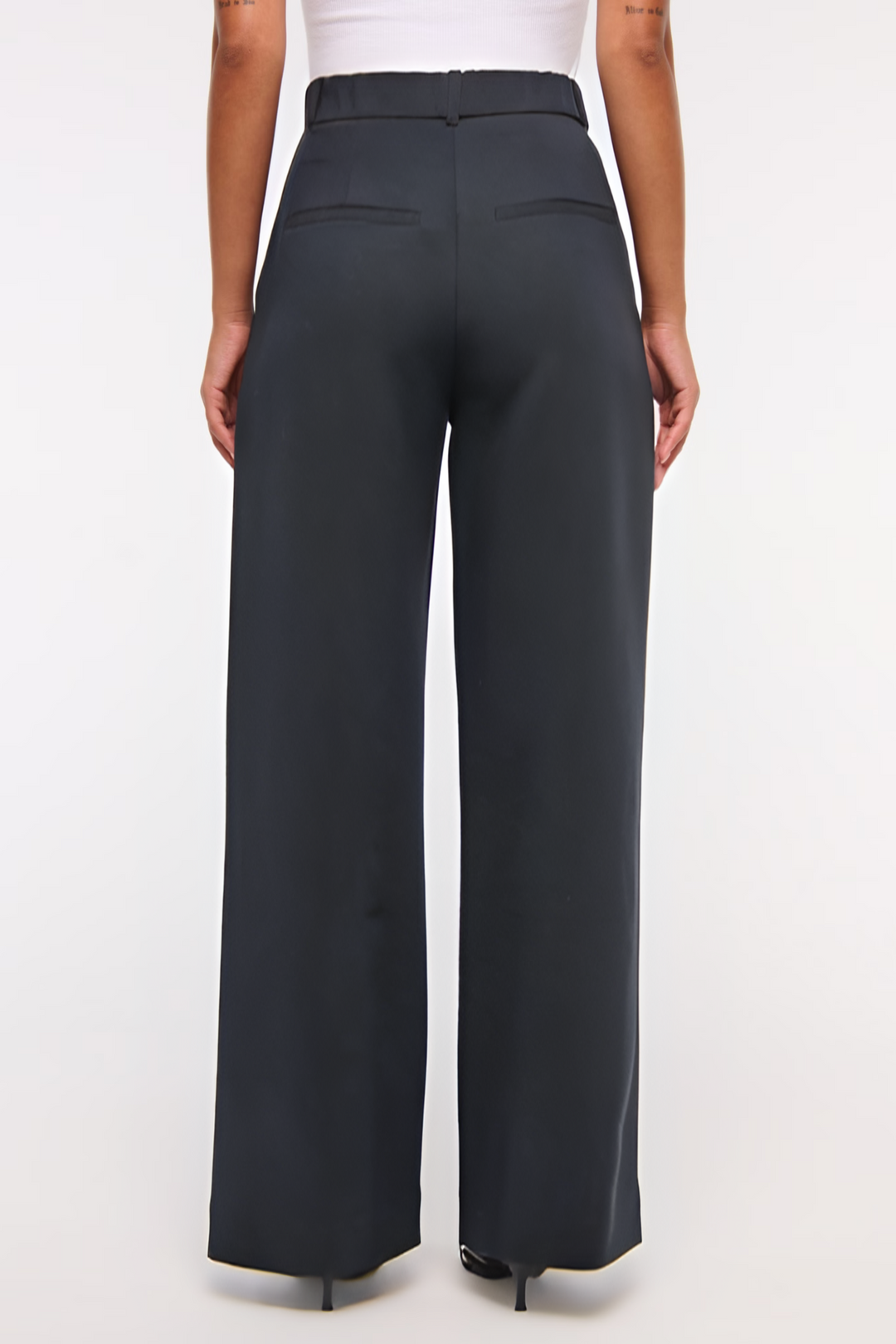 Marine | Pantalon jambes larges