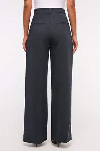 Marine | Pantalon jambes larges