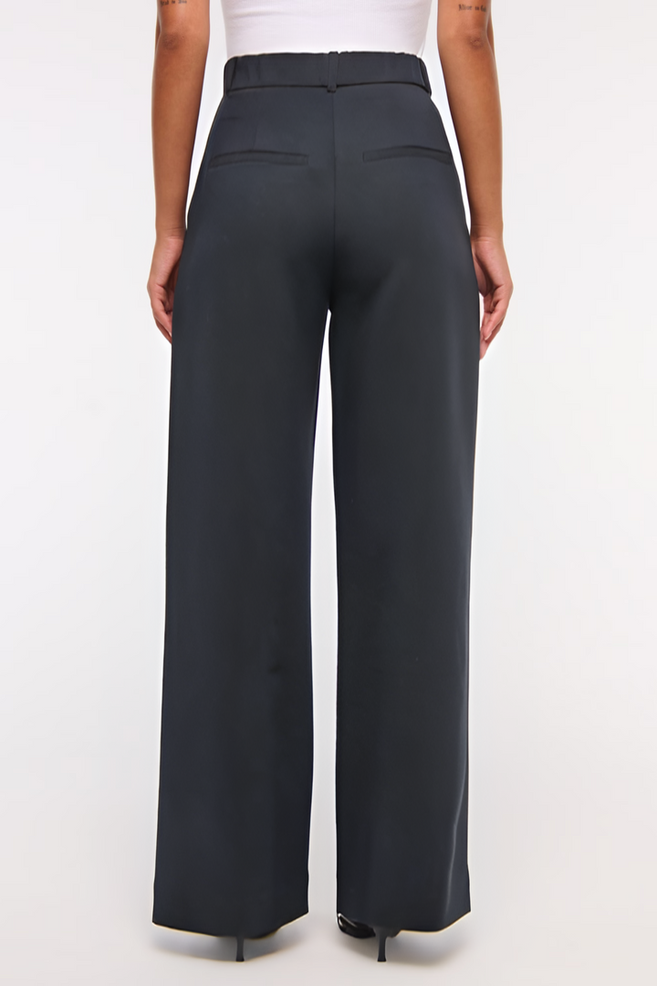Marine | Pantalon jambes larges