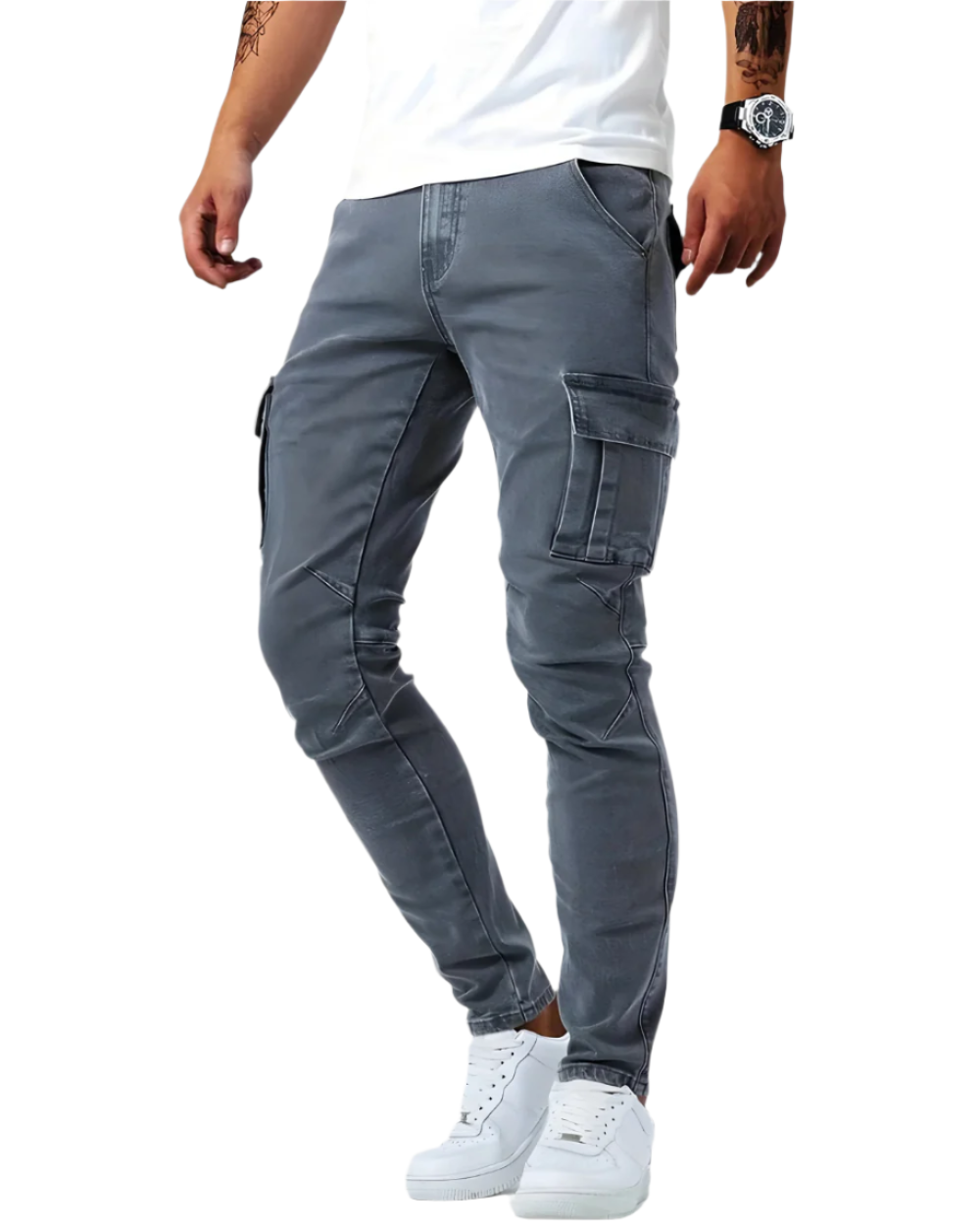 André | Pantalon cargo extensible