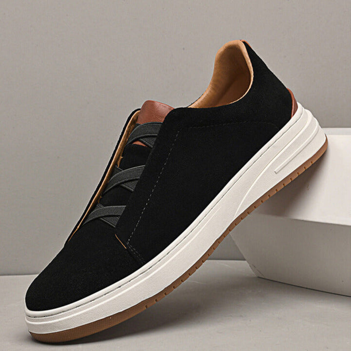 Sylvain | Chaussures sans lacets en daim