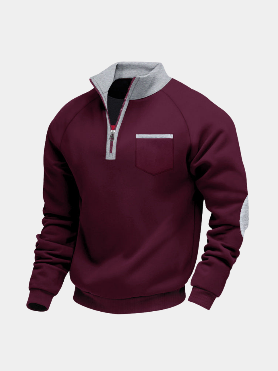 Rodolphe – pull polaire demi-zip pour homme