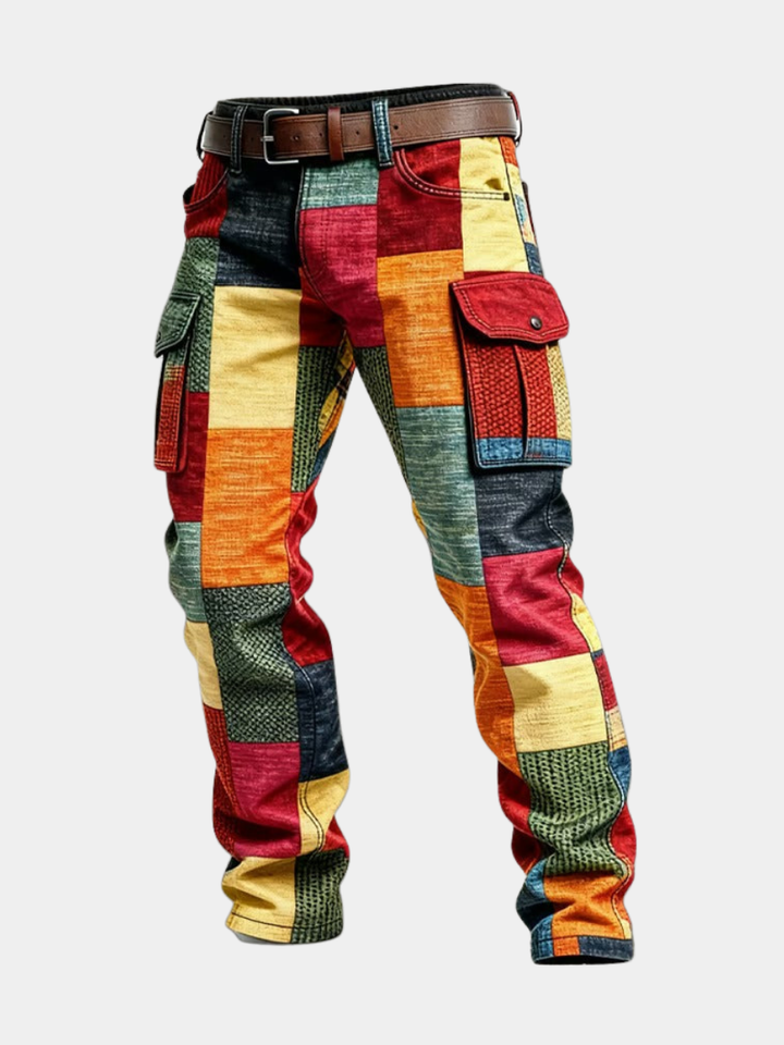 Vivien – pantalon cargo patchwork pour homme