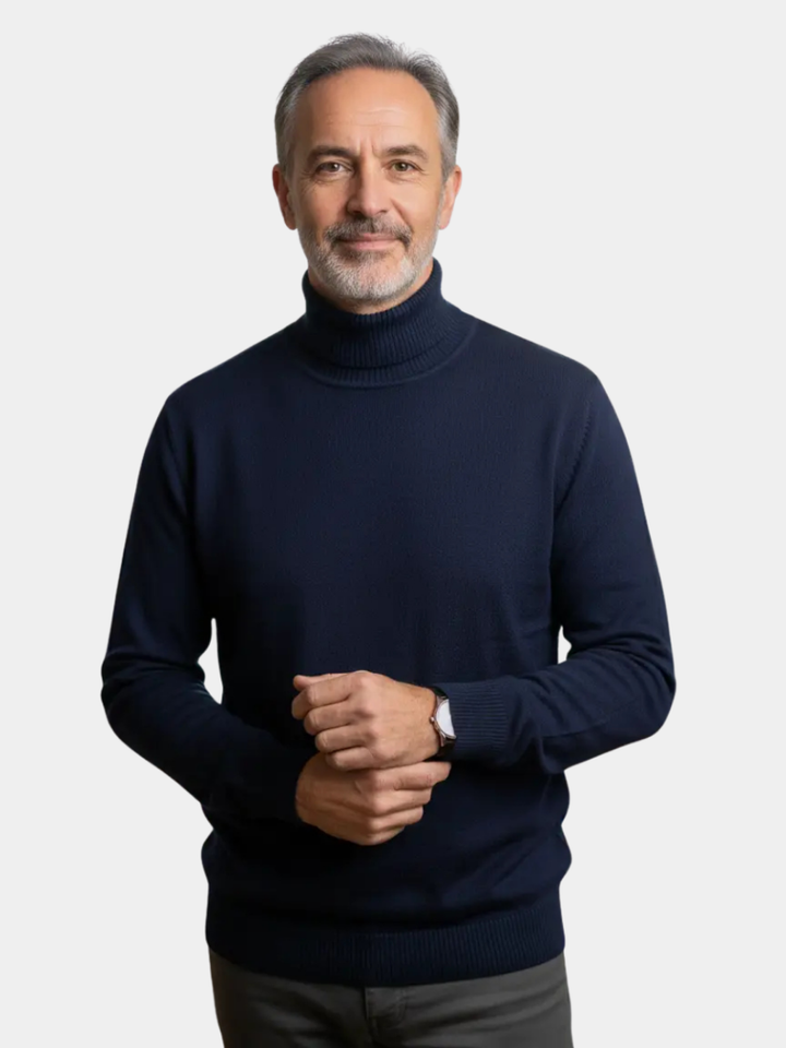 Rémi – pull col roulé en maille pour homme