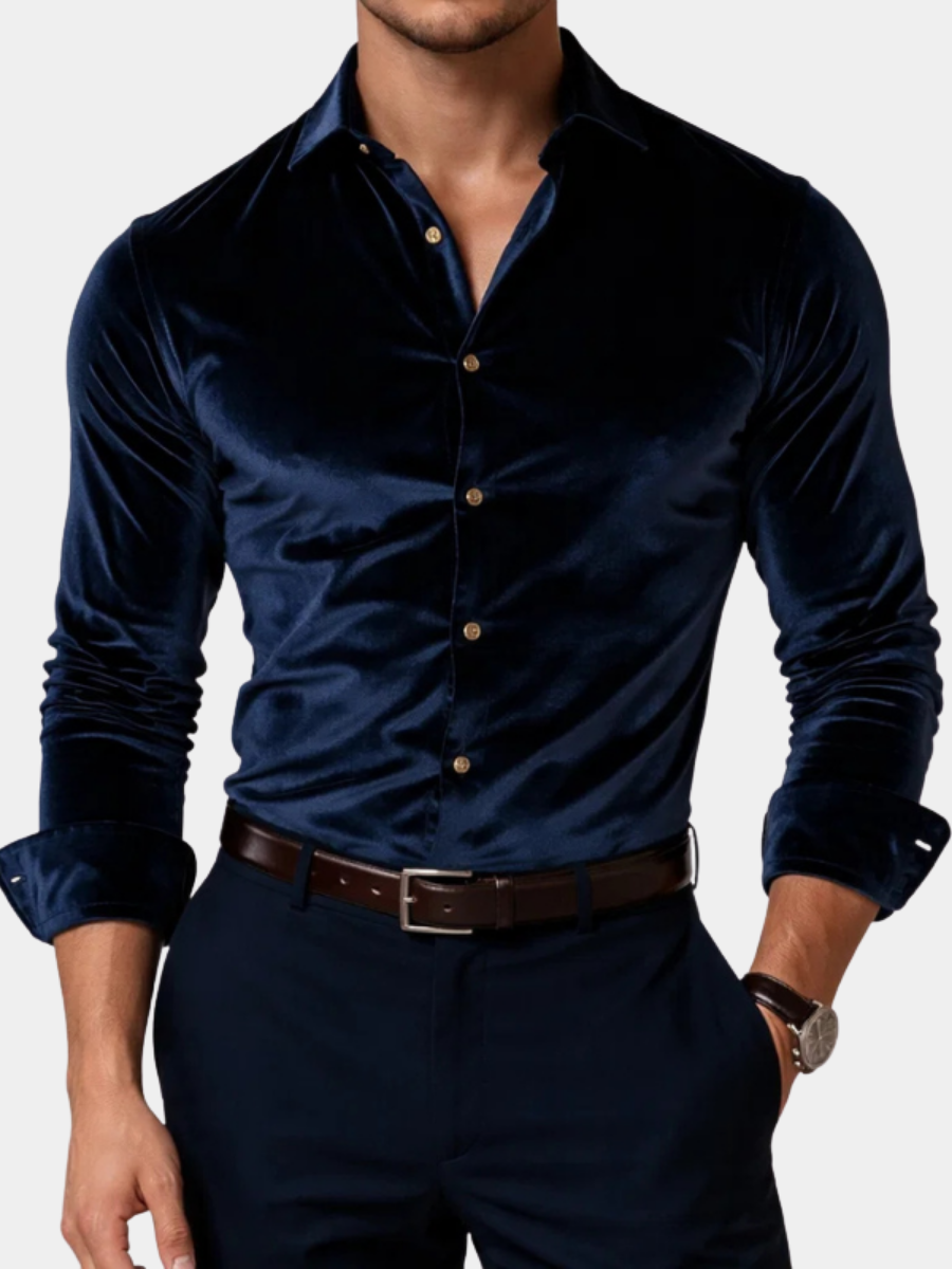 Benjamin – chemise en velours pour homme