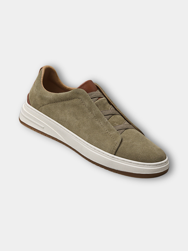 Thierry – chaussures à enfiler en daim pour homme